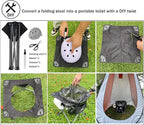 Opliy Camping Stool, Folding Small Chair Portable Camp Stool - Image 8