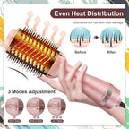 Cosermart 4 in 1 Hot Air Brush with Negative Ion Anti-frizz Blowout Brush for Drying, Straightening, Curling, Salon Volumizing