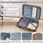 Campfun Luggage 4 Piece Sets, Expandable Carry On Luggage Set Hardshell PP - Image 4
