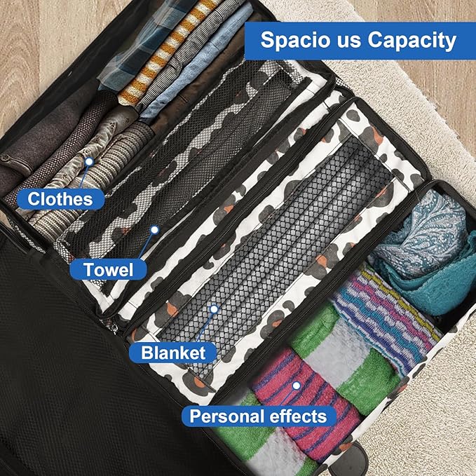 Suitcase Organizer, Travel Luggage Organizer Portable Hanging Travel Shelves - Image 5