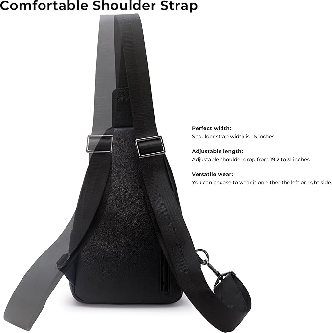 Alldaily Large Sling Bag for Women Crossbody Purse Leather Fashionable Trendy - Image 4