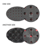 Set of 4 Big Holes Hair Brush Sponge Twist Wave Barber Tool For Dreads Afro Locs Twist Curl Black