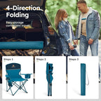 ALPHA CAMP Camping Chair 2 Pack Portable Chair - Image 8