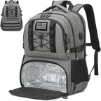Laptop Lunch Backpack for Men - 40L Large Capacity Work Backpack by BISKLNDN