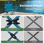 ALPHA CAMP Camping Chair 2 Pack Portable Chair - Image 6