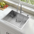 25-Inch Drop-In Kitchen Sink, SINKVINE 25" x 22" Stainless Steel Indoor and - Image 2