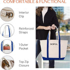 CB STATION Medium Classic Canvas Tote Bag - Image 3