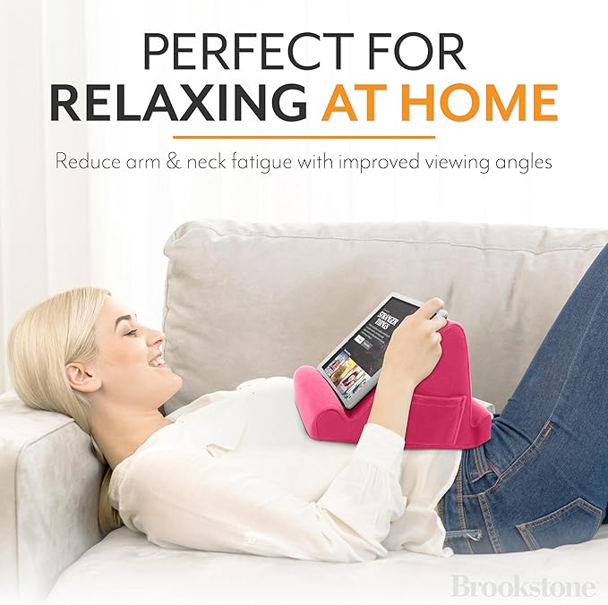 Brookstone, Memory Foam Lap Desk Tablet Holder, Holds Phones, E-Book Readers - Image 2