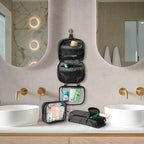 Toiletry Bag Kit Set: Hanging Travel Toiletry Bag + 311 TSA Cosmetic Liquid Bag - Image 2