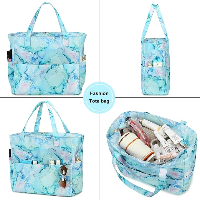 LEDAOU Beach Bag Waterproof Sandproof Women Tote Bag Pool Bag - Image 4