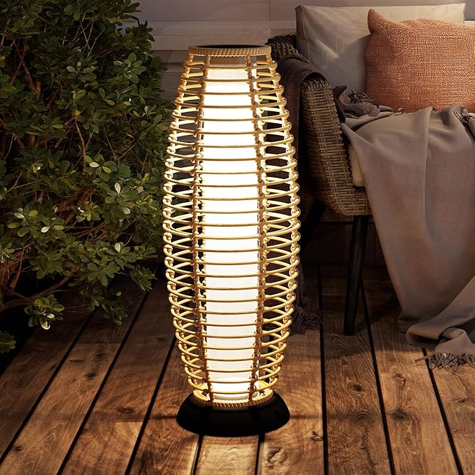 Grand patio Floor Lamp Outdoor Lamp Patio Lights Solar Powered Lantern by GrandPatio