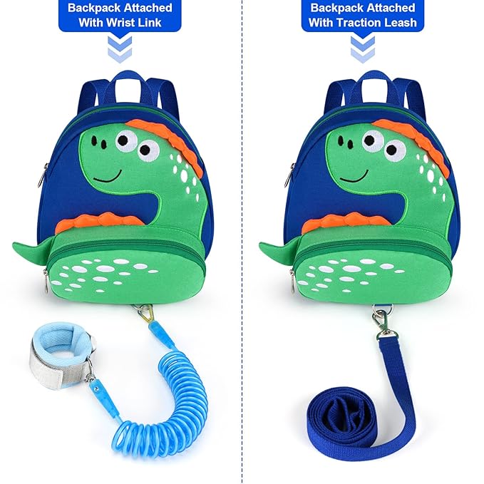 Accmor Toddler Harness Backpack Leash, Cute Dinosaur Backpacks - Image 4