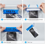 HEETA 5-Pack Clear Waterproof Dry Bag, Water Tight Cases Pouch Dry Bags - Image 8
