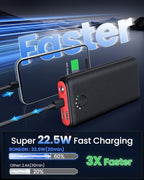 Portable Charger Power Bank 40000mah, USB C Fast Charging 22.5W External - Image 2