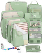 8 Set Packing Cubes for Travel, Anti-Tearing Suitcase Organizer for Luggage by OlarHike