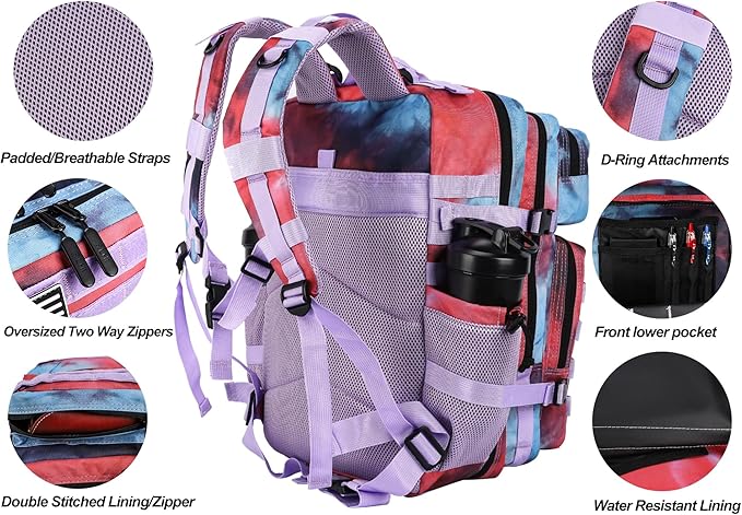 LHI Military Tactical Backpack for Men and Women 45L Army 3 Days Assault Pack - Image 5