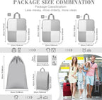 8 Set Compression Packing Cubes Travel, Lightweight Expandable Travel Cubes - Image 4