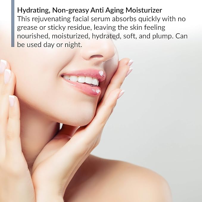 BioTrust Ageless Glow Anti Aging Moisturizer, Skin Brightening Serum with Vitamin C and Hyaluronic Acid, Plant-Based, Naturally Derived Facial Serum (1 fl oz.)