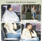 Elvasa Travel Blanket and Pillow Set – Compact Lightweight Throw - Image 4