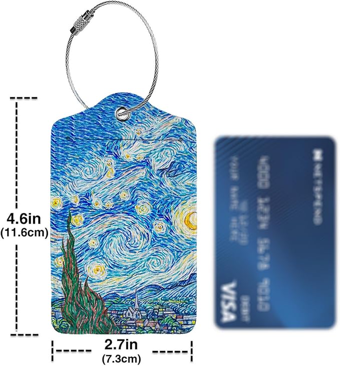 Starry Night Luggage Tag Personalized Luggage Tags - Image 4