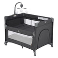 2-in-1 Pack and Play with Mattress, Baby Bassinet Bedside Sleeper, Bedside by QUTANIX