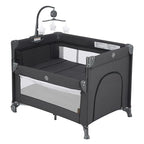2-in-1 Pack and Play with Mattress, Baby Bassinet Bedside Sleeper, Bedside by QUTANIX