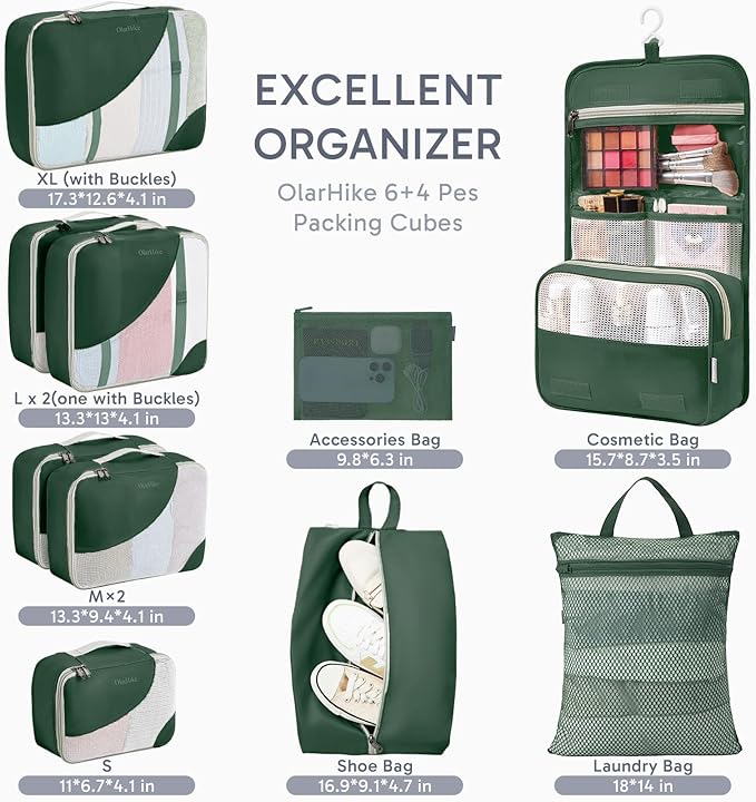 ALL INCLUDED 10 Set Durable Packing Cubes - Image 2