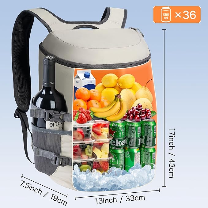 N NEVO RHINO Backpack Coolers Insulated Leak Proof 36/54 Cans, Portable - Image 8