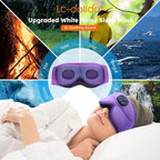 LC-dolida White Noise Sleep Mask, 3D Sleep Headphones - Image 2