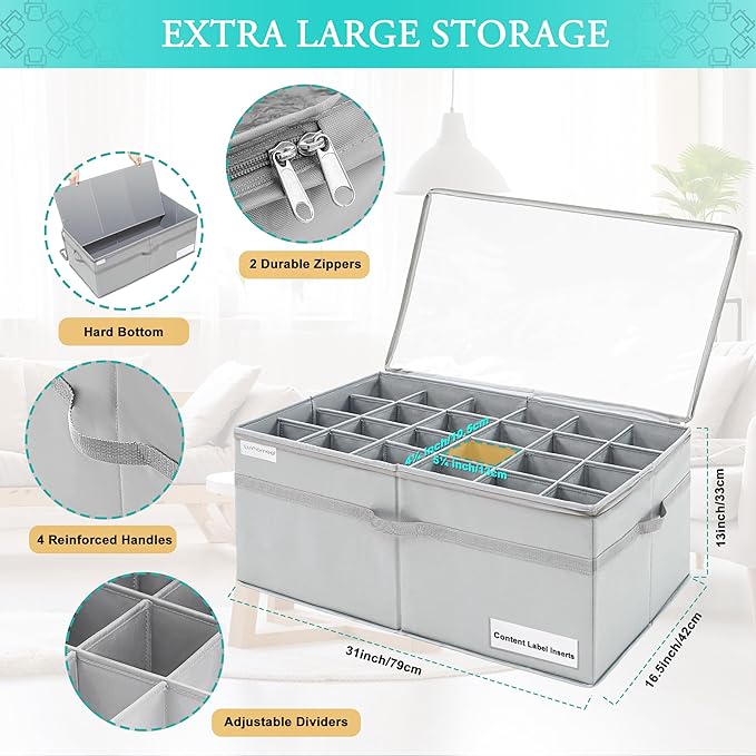 LUVHOMEE Shoe Organizer for Closet, Fits 24 Pairs, Large Shoe Box Storage - Image 5