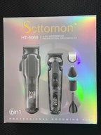Professional Hair Clipper for Men Hair Cutting Kit Men's Beard Trimmer Hair Trimmer Shaver Cordless Barber Clippers and Trimmers Set Black