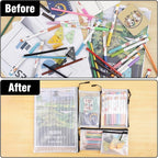 20pcs Multisize Mesh Zipper Pouch, Waterproof Bags - Image 2