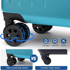 KYME Suitcase Hardshell With Double Spinner Wheels, PC+ABS TSA Lock Travel - Image 7
