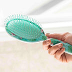 FRAMAR Green Hair Brush Detangler, Detangling Hairbrush For Women, Wet Hair Brush For Girls, Hair Detangler Brush, Wet Hairbrush, Hairbrushes, Girls Hairbrush Detangler, Reduces Frizz - Floral