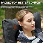 EVER ADVANCED Padded Oversized Folding Camping Chair - Image 2