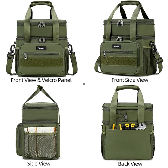 Weitars Tactical Lunch Box, Insulated Lunch Box, Large Expandable Heavy Duty - Image 8