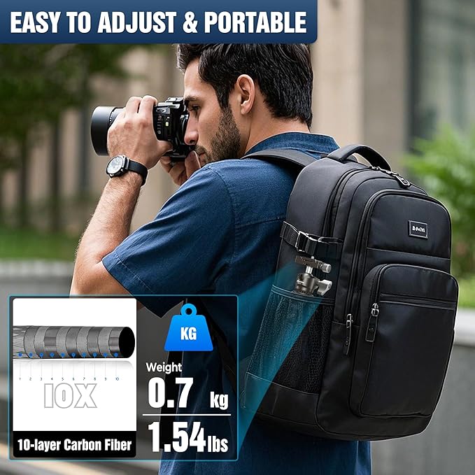 Carbon Fiber Travel Tripod - Image 4