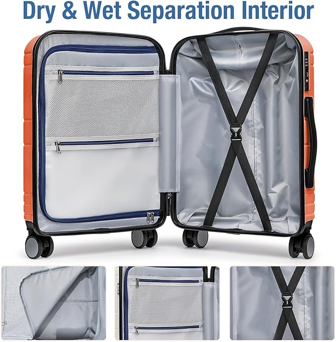 KYME Carry On Luggage 22x14x9 Airline Approved - Image 4