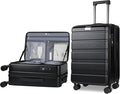 KROSER Carry On Luggage with Spinner Wheels & Built-in TSA Lock, Expandable Top by KROSER