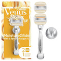 Venus Moistureglide Women's Razor, Reusable Handle, 2 Razor Blade Refills and by Venus