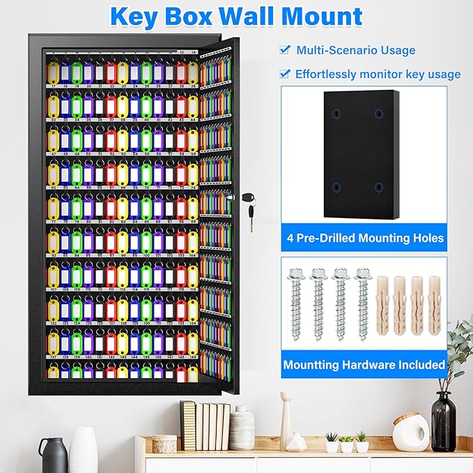 250 Keys Key Lock Box Wall Mount - Image 7