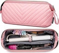 Hair Tools Travel Bag for Shark Flexstyle Dyson, Quilted Case Organizer Bag, Gift for Women Hair Accessories Storage Bag, Travel Hairdryer Portable Bag for Women, Pink