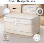 DIMJ Comforter Storage Bag - 100L Large Capacity Blanket Storage Compression - Image 3