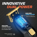 Fagaci Men's Hair Trimmer - Turbo Power with Precise Cutting, Adjusted Zero Gap Blades for Clean and Fine Cuts