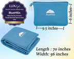 BlueHills Travel Blanket Pillow Compact Lightweight Pocket Size Airplane - Image 3