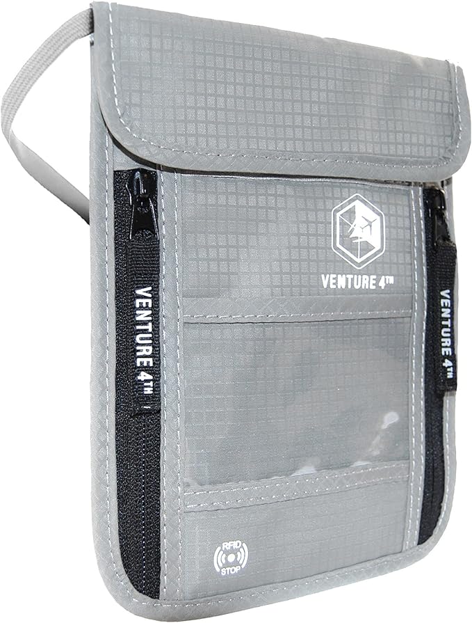 VENTURE 4TH Passport Holder Neck Wallet by VENTURE4TH