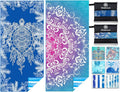 Microfiber Lightweight Beach Towel Sand Free Quick Dry Absorbent Thin Compact by WIDDONEN