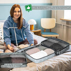 5 Pcs Packing Cubes for Suitcase Large Travel Cubes Carry on Luggage Organizer - Image 5