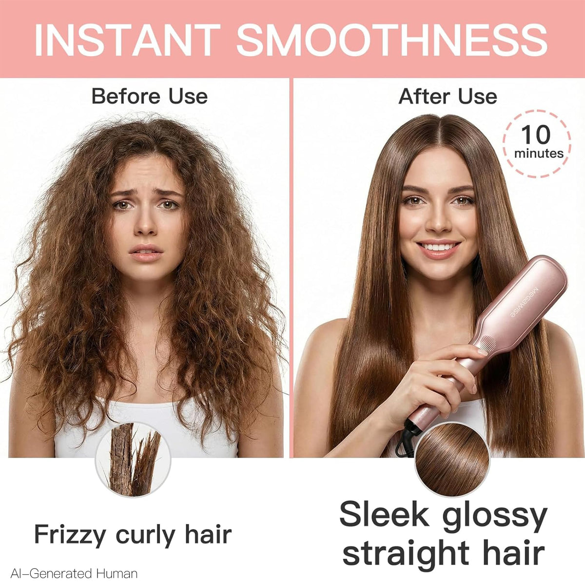 Hair Straightener Brush