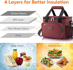 Lifewit Medium Lunch Bag Insulated Lunch Box Soft Cooler Cooling Tote - Image 2